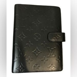 Louis Vuitton black empriente MM agenda